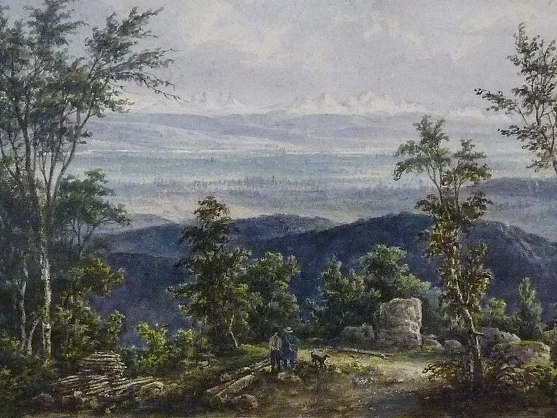 1795-Jean Nicolas Karth - Il sentiero della lepre verso l'Haut-Kœnigsbourg